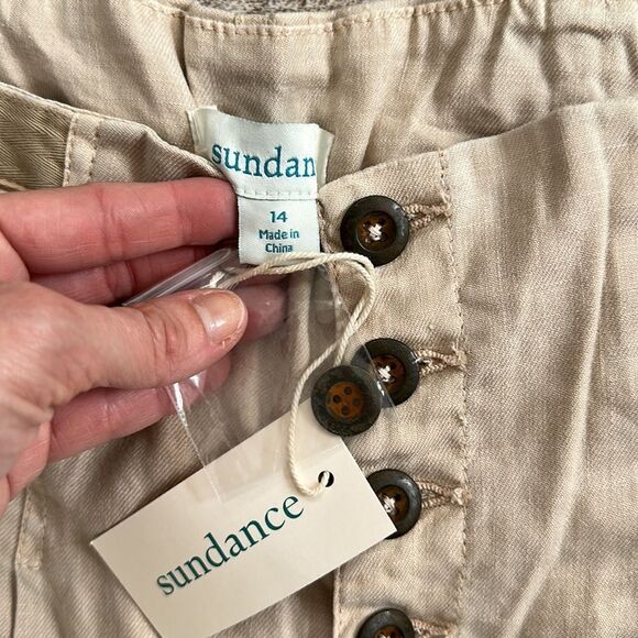 NWT Sundance Wide Legged Cropped Pants Size 14 - Picture 4 of 7